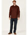 Image #2 - Cody James Men's FR Southwestern Plaid Print Long Sleeve Snap Work Shirt , Wine, hi-res