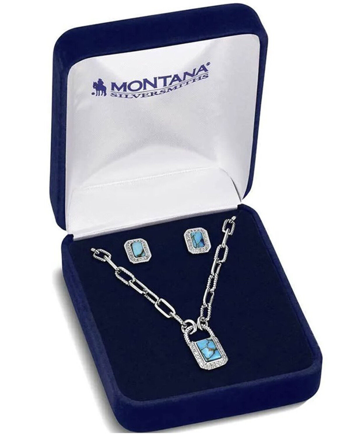 Image #3 - Montana Silversmiths Women's Turquoise Glam Jewelry Set, Silver, hi-res