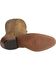 Image #5 - Boulet Men's Western Boots - Round Toe, Amber Brn, hi-res
