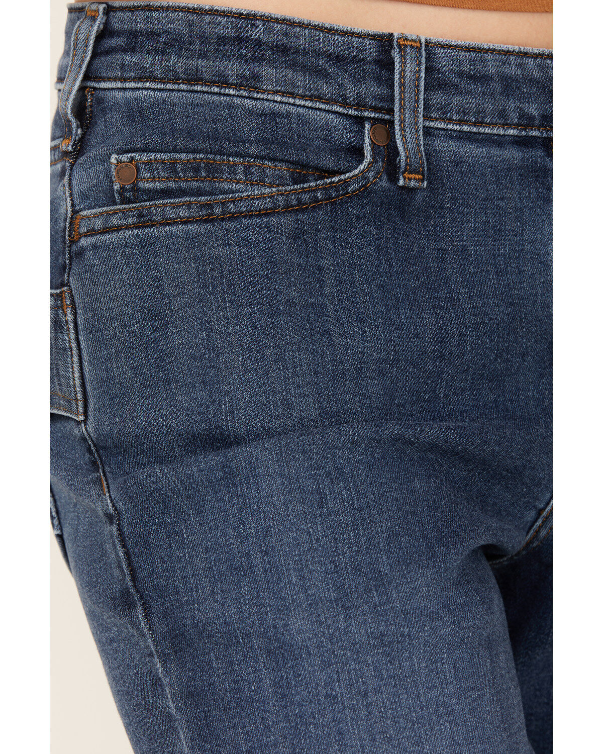 Image #2 - Carhartt Women's Rugged Flex&reg; Relaxed Straight Stretch Denim Jeans, Dark Blue, hi-res