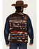 Image #4 - RANK 45® Men's Southwestern Print Softshell Vest, Coffee, hi-res