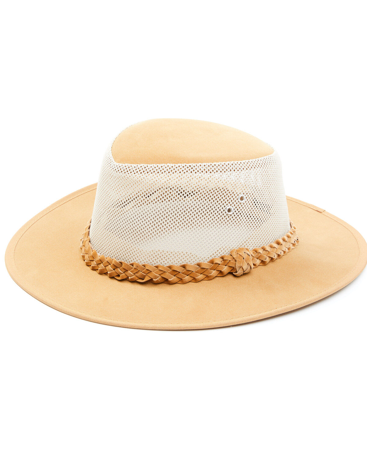 Image #1 - Hawx Men's Soaker Mesh Side Work Sun Hat, Tan, hi-res