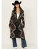 Image #1 - Stetson Women's Southwestern Print Cardigan, Grey, hi-res