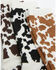 Image #2 - Boot Barn Women's Scout Cow Print Crew Socks - 3 Pack, Brown, hi-res