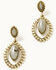 Image #1 - Shyanne Women's Soleil Teardrop Gold Earrings, Gold, hi-res