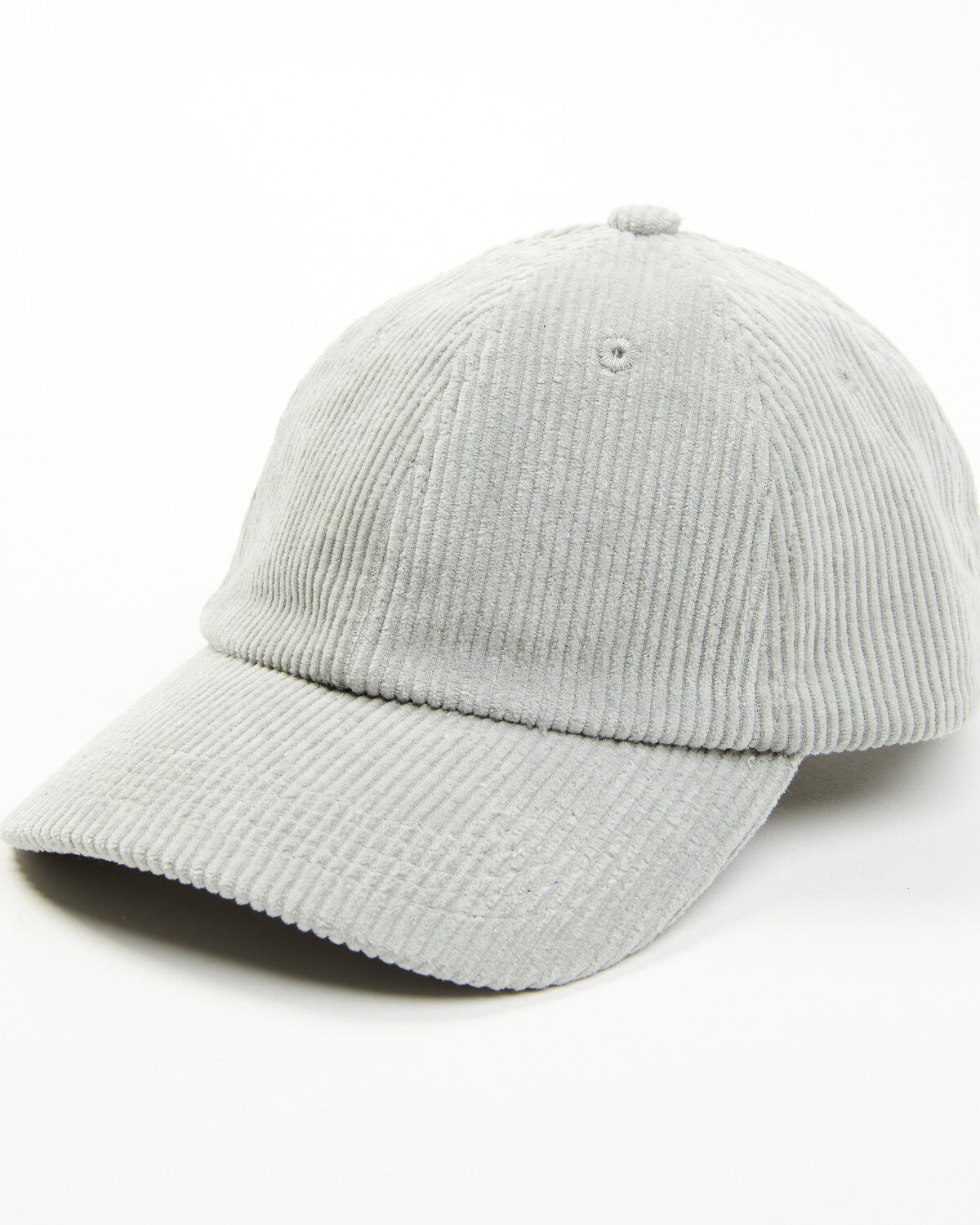 Image #1 - Cleo + Wolf Women's Solid Corduroy Ball Cap, Grey, hi-res