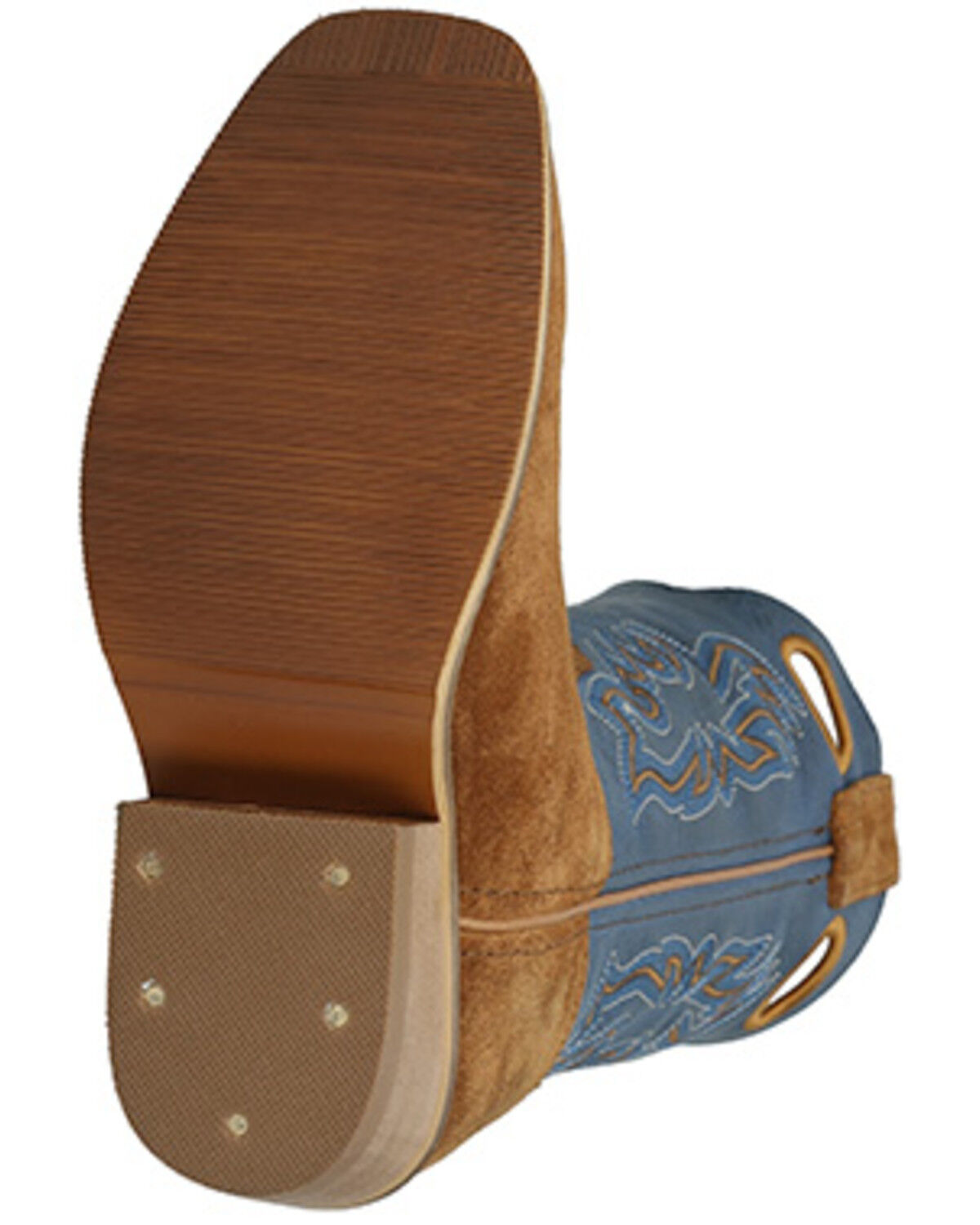 Image #7 - Smoky Mountain Boys' Wichita Western Boots - Square Toe, Brown/blue, hi-res