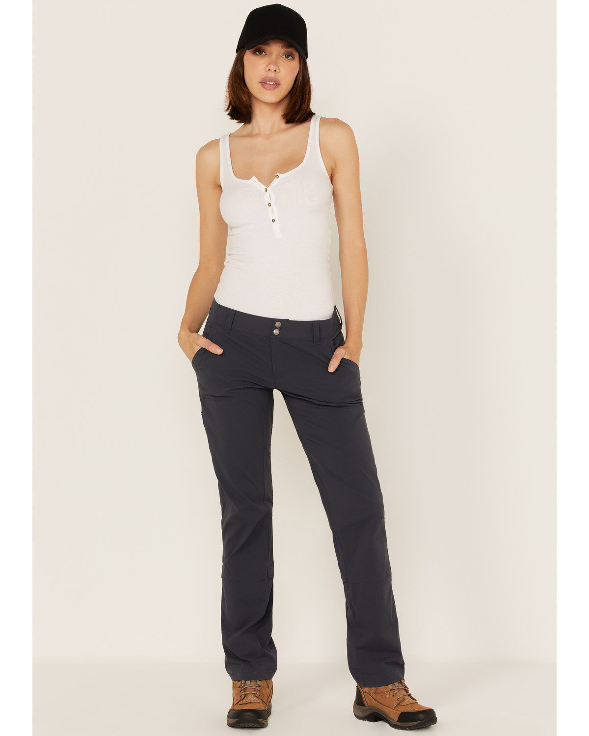 Image #1 - Columbia Women's Saturday Trail Stretch Pants, Navy, hi-res