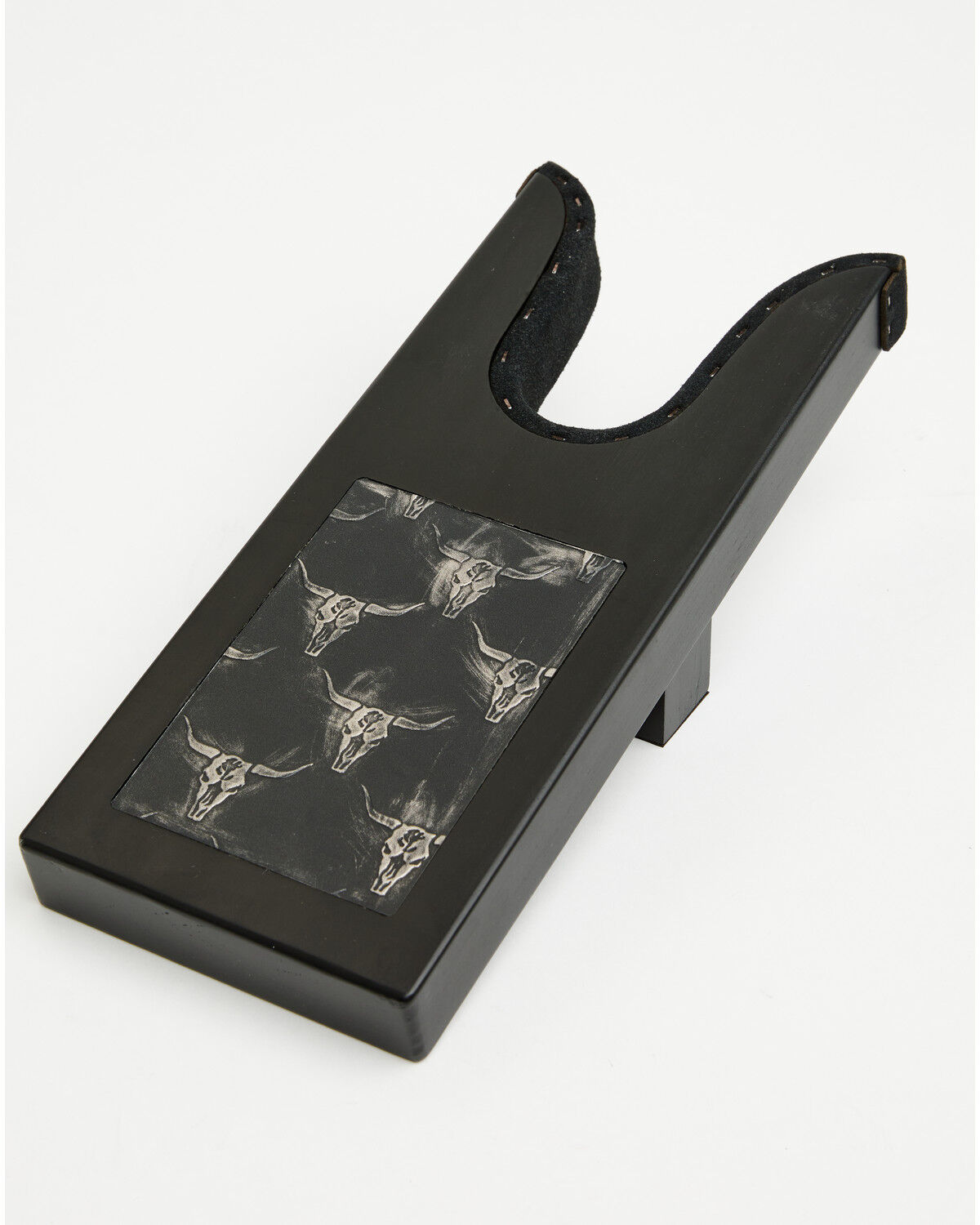 Boot Barn Saddlehorn Tooled Steerhead Boot Jack, Black, hi-res
