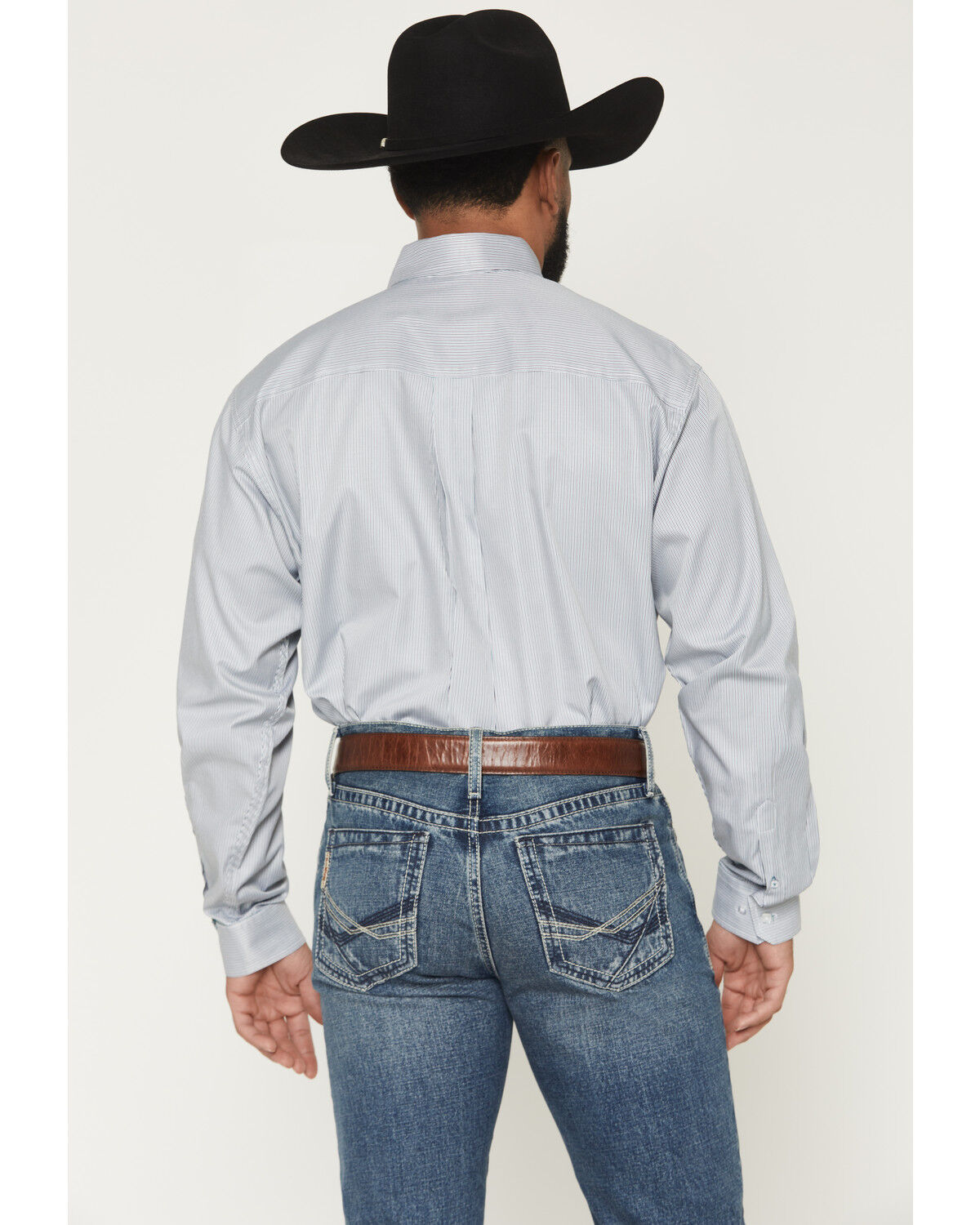 Image #4 - Cinch Men's Stripe Print Long Sleeve Button-Down Western Shirt, Multi, hi-res