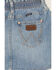 Image #4 - Wrangler Girls' Light Wash Denim Skirt, Blue, hi-res