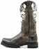 Image #3 - Dan Post Men's Skulls Motorcycle Western Boot - Square Toe, Black, hi-res