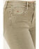 Image #2 - Driftwood Women's Tweddle Dum Roxy Cropped Jeans, Olive, hi-res