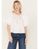 Image #1 - Free People Women's Bardot Western Shirt, White, hi-res