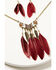 Image #2 - Shyanne Women's Desert Rose Antique Feather Necklace and Earrings Jewelry Set - 2 Piece , Gold, hi-res