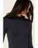 Image #3 - Sadie & Sage Women's Amia Long Sleeve Sweater , Navy, hi-res