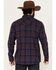 Image #4 - Moonshine Spirit&reg; Men's Fireland Dobby Plaid Print Long Sleeve Snap Western Shirt, Burgundy, hi-res