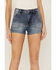 Image #2 - Cleo + Wolf Women's Vintage Carpenter Shorts, Dark Wash, hi-res