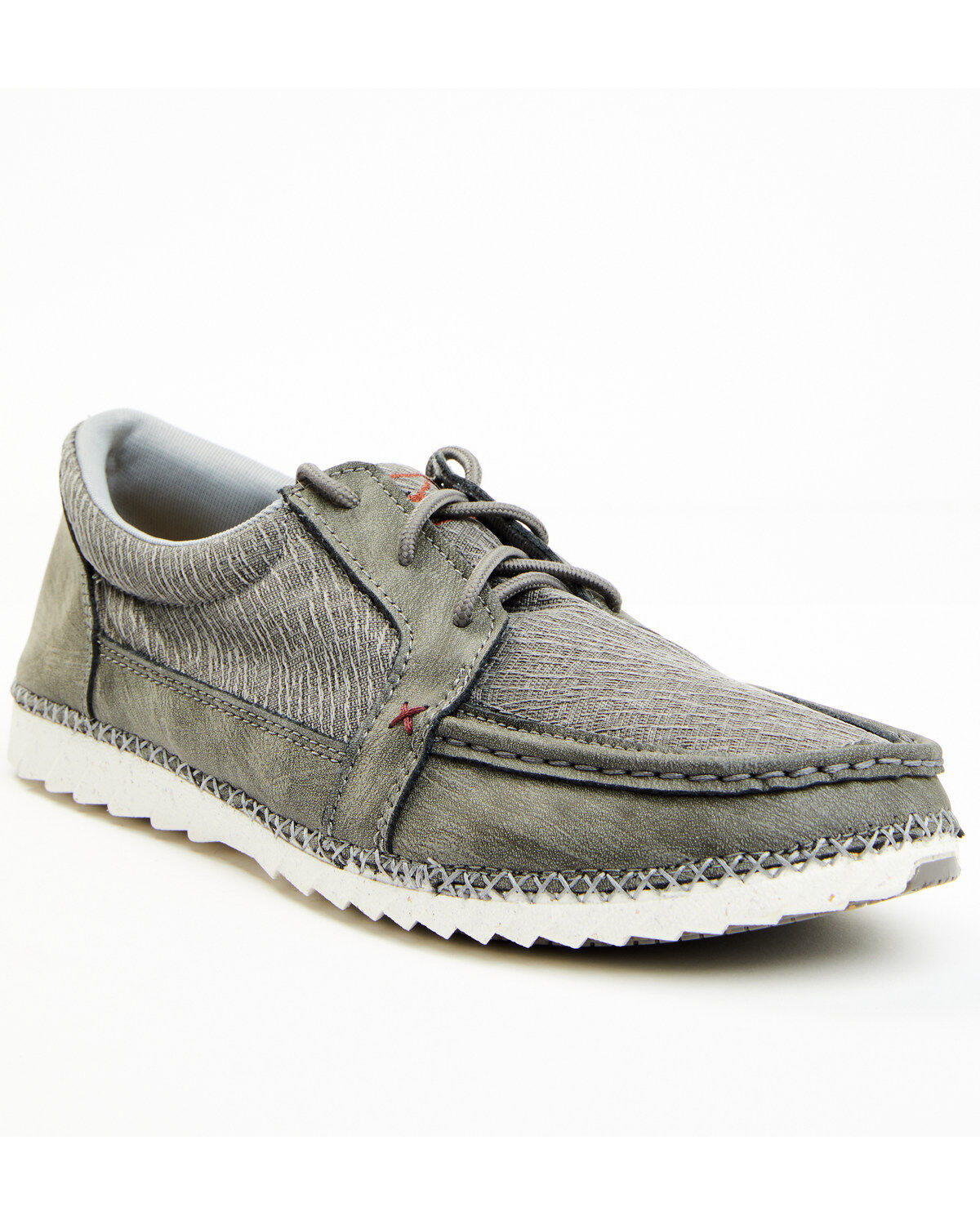 Twisted X Men's Zero X Gray Slip-On Casual Driving Moc, Grey, hi-res