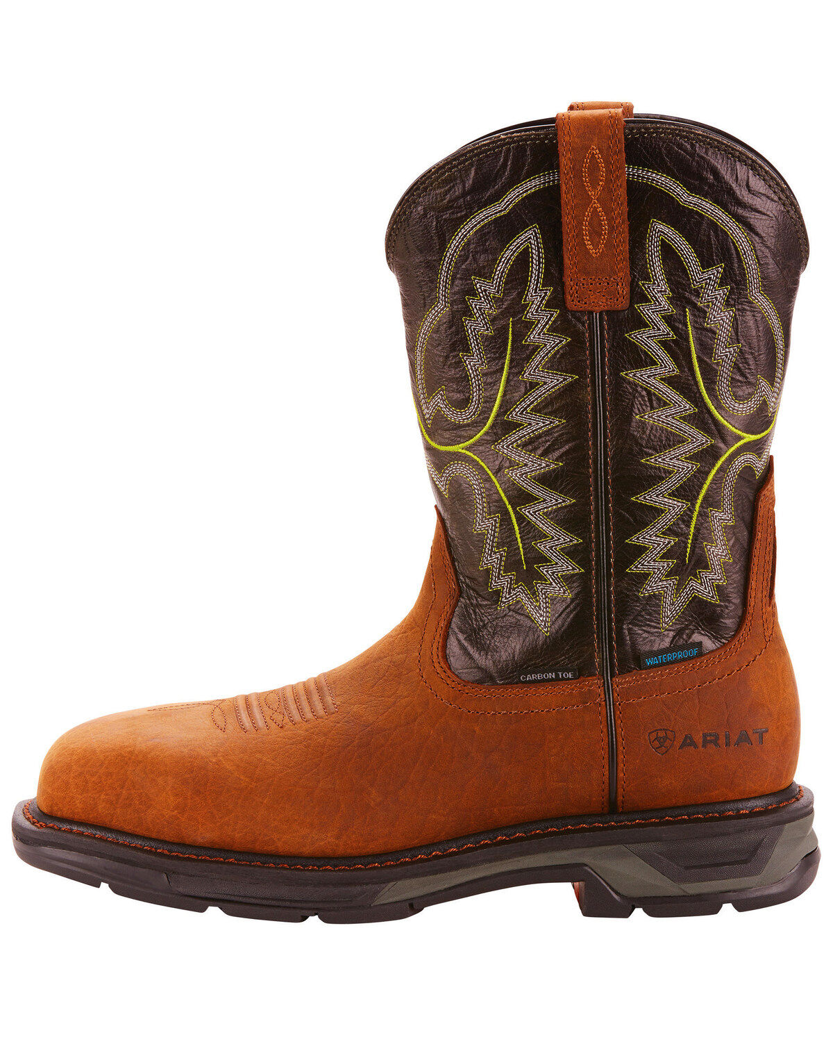 Image #2 - Ariat Men's WorkHog&reg; XT H20 Western Boots - Broad Square Toe, Brown, hi-res