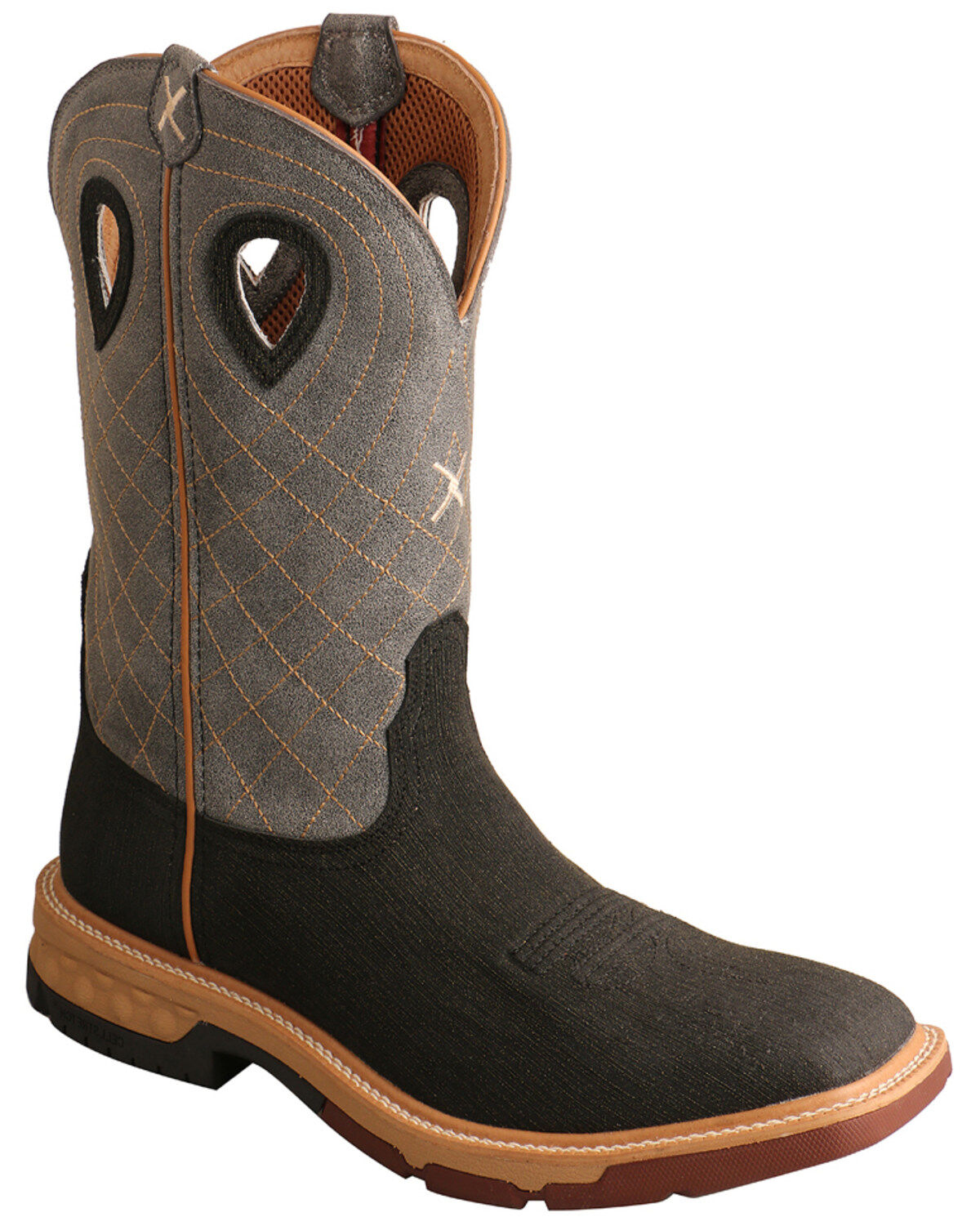 Image #1 - Twisted X Men's CellStretch Performance Western Boots - Broad Square Toe, Brown, hi-res