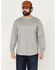 Image #1 - Hawx Men's FR Long Sleeve Pocket T-Shirt - Tall, Silver, hi-res