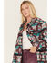 Image #2 - Cripple Creek Women's Southwestern Print Shacket, Burgundy, hi-res