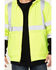 Image #2 - Hawx Men's High Vis Hooded Jacket - Big, Yellow, hi-res