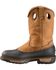 Image #3 - Georgia Men's Muddog Steel Toe Wellington Boots, Brown, hi-res