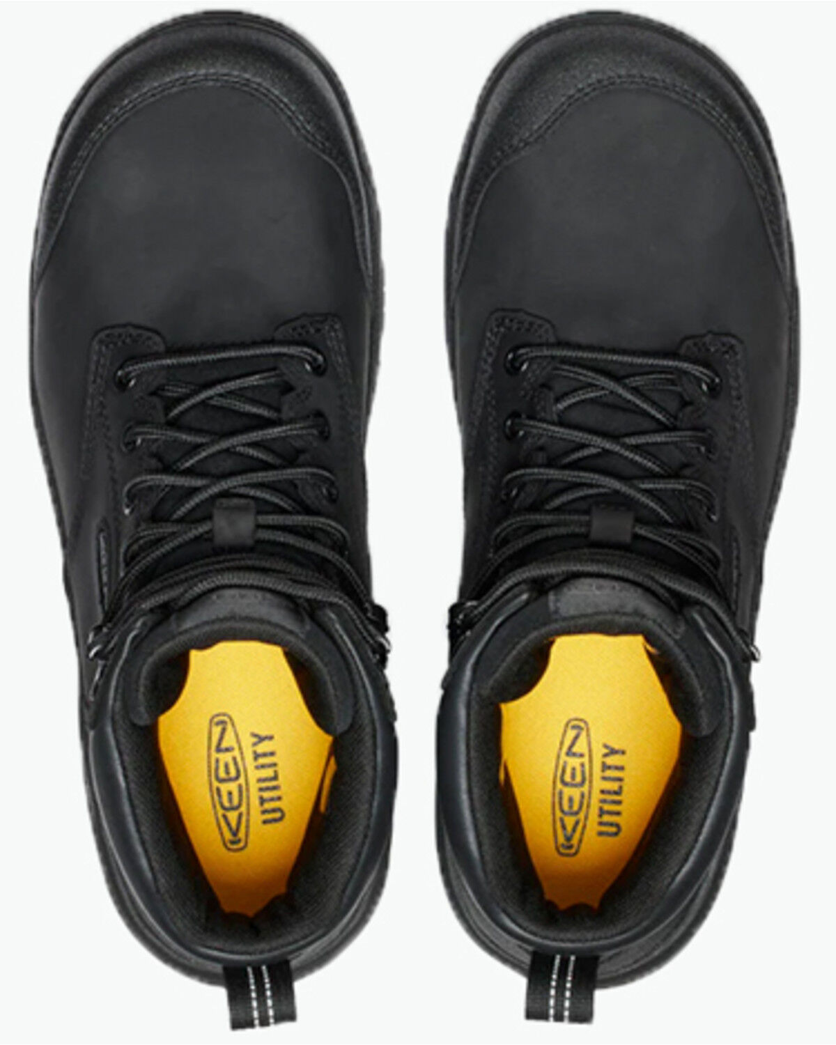 Image #4 - Keen Men's Evanston Waterproof Work Boots - Carbon toe, Black, hi-res