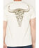 Image #4 - RANK 45&reg; Men's Bull Scape Logo Short Sleeve Graphic T-Shirt, Cream, hi-res
