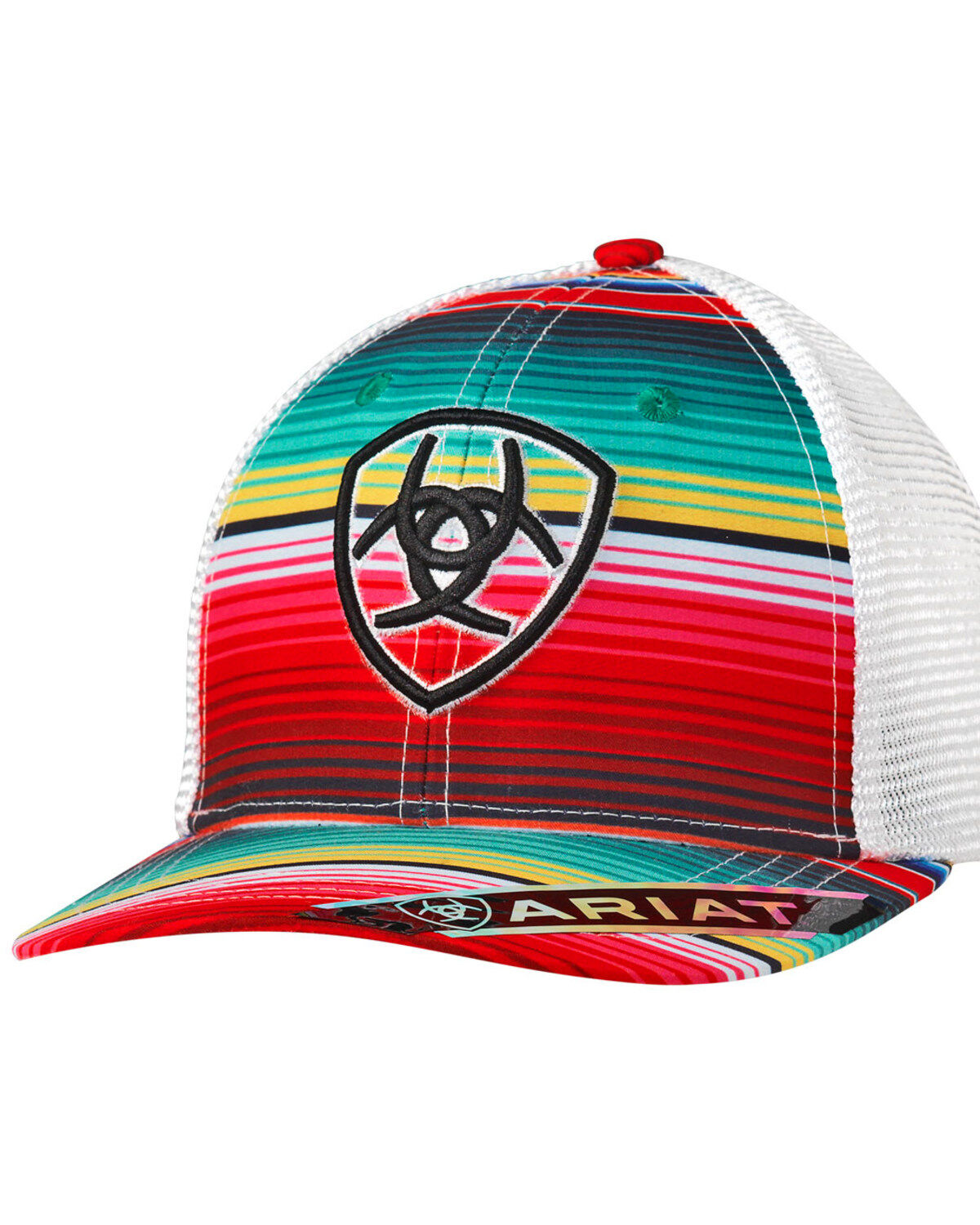 Image #1 - Ariat Women's Serape Striped Ball Cap, Multi, hi-res