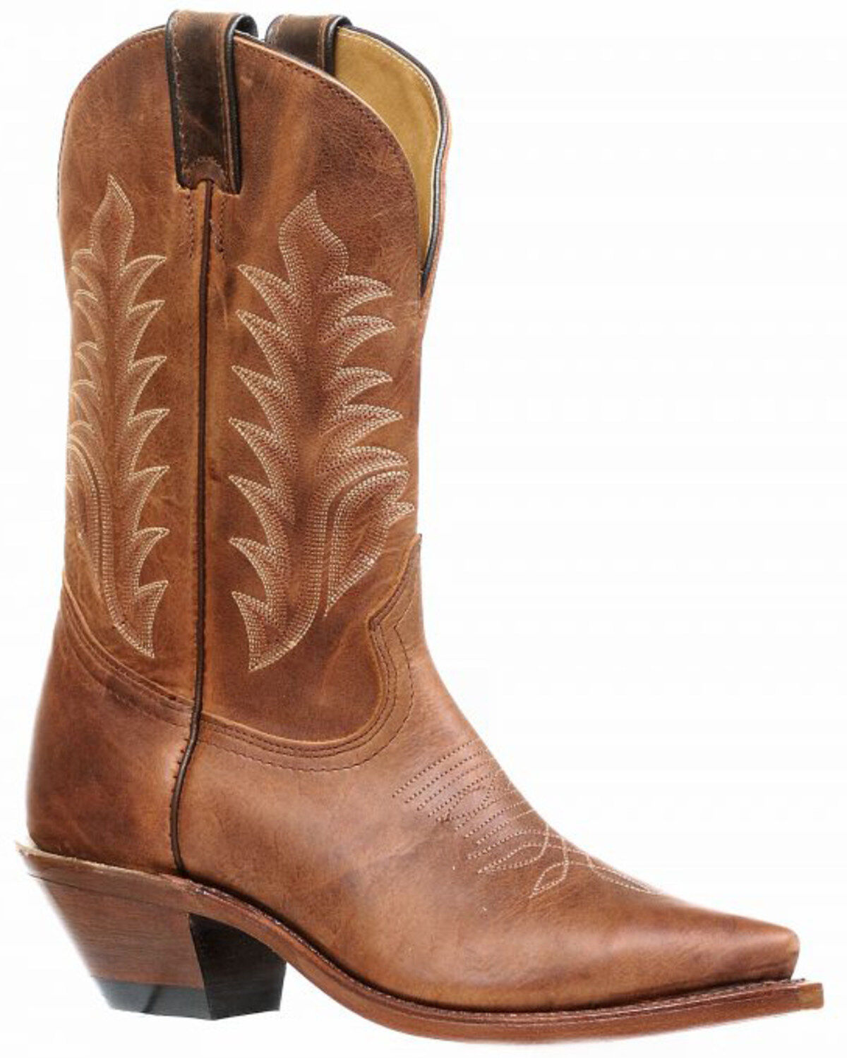 Image #1 - Boulet Women's Vintage Rust Western Boots - Snip Toe, Brown, hi-res