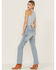 Image #4 - Cleo + Wolf Women's Carpenter Straight Denim Jeans, Light Wash, hi-res