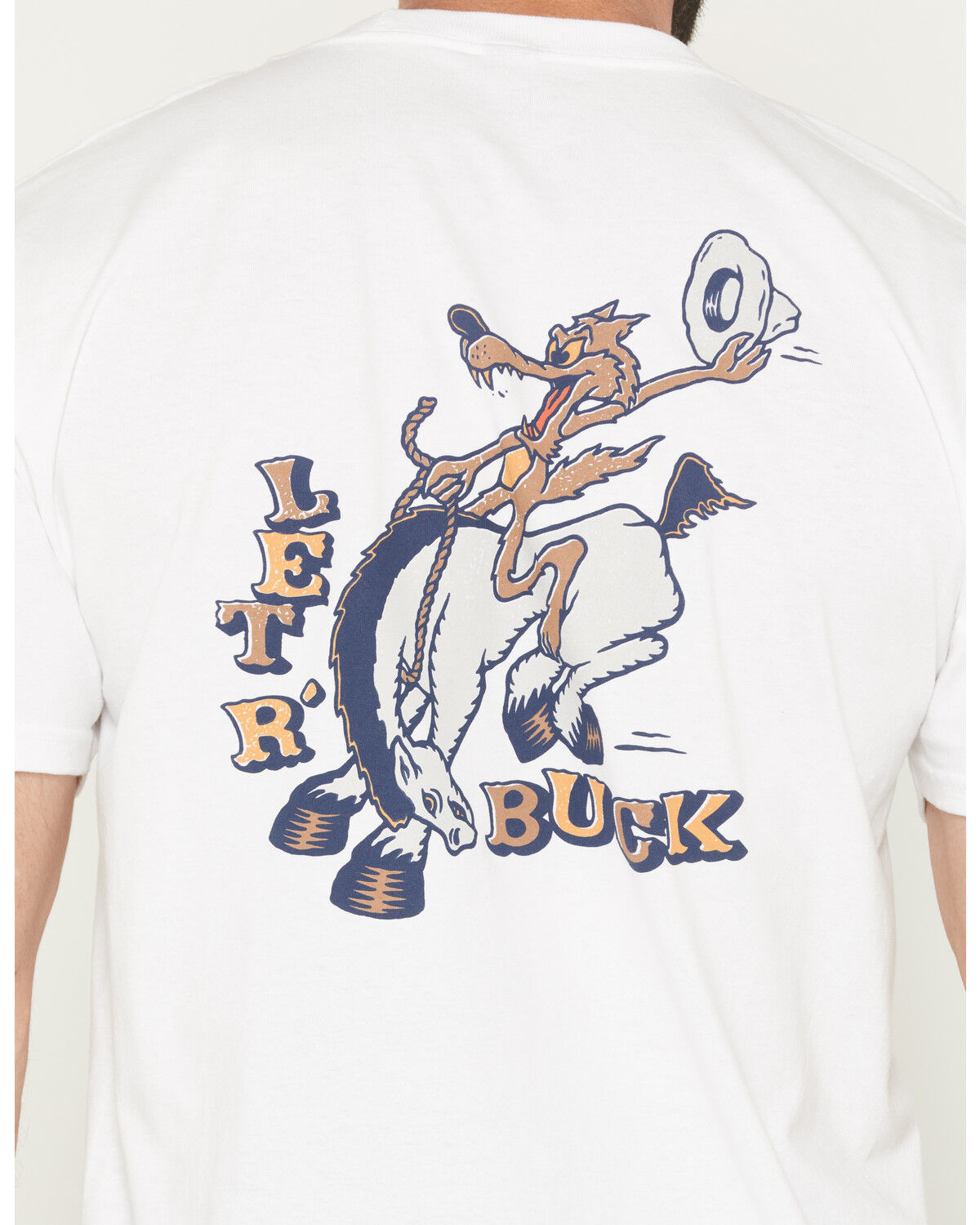 Image #4 - Brixton Men's Buck Club Short Sleeve Graphic T-Shirt, White, hi-res