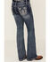 Image #4 - Grace in LA Girls' Medium Wash Horseshoe Pocket Bootcut Stretch Denim Jeans, Medium Wash, hi-res