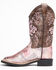 Image #3 - Shyanne Little Girls' Faux Leather Western Boots - Square Toe, Pink, hi-res