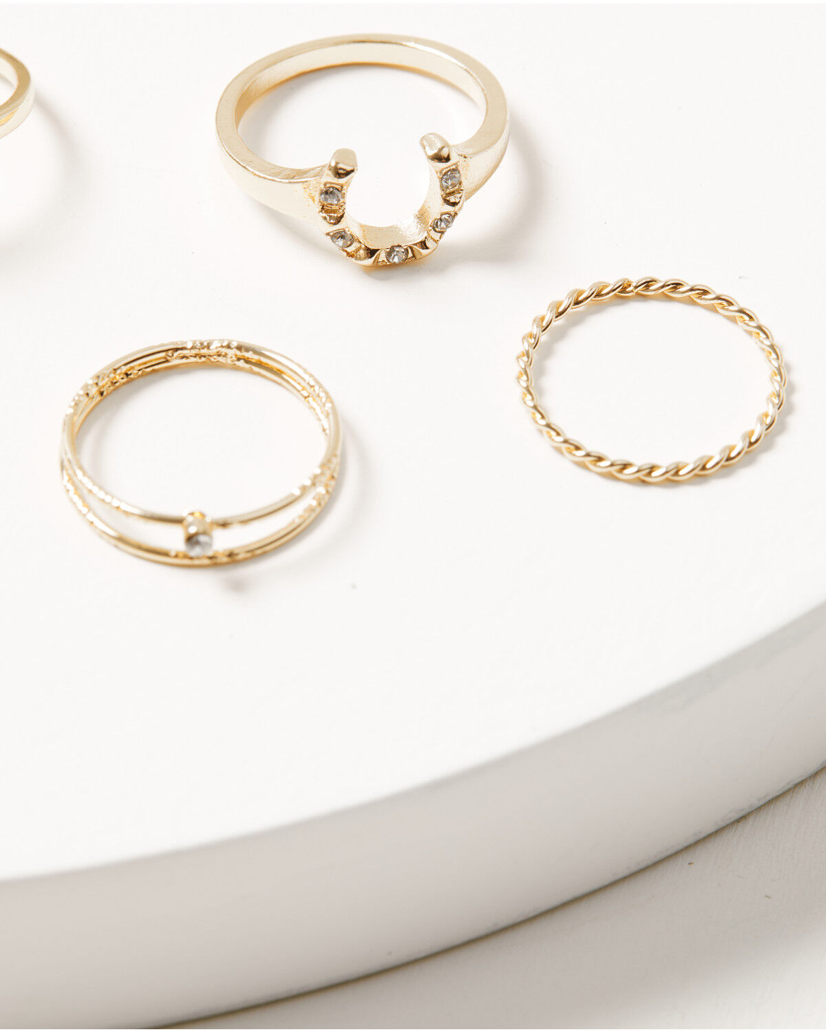 Image #2 - Shyanne Women's Layered Ring Set - 8 Piece, Gold, hi-res