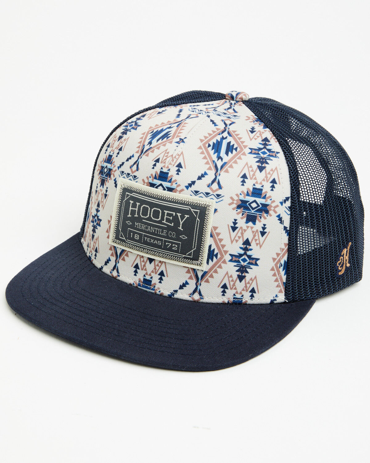 Hooey Men's Boot Barn Exclusive Doc Trucker Cap, Black/white, hi-res