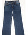 Image #2 - Wrangler Girls' Dark Wash Darci Trousers , Blue, hi-res