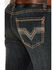 Image #4 - Rock & Roll Denim Men's Revolver Dark Wash Slim Straight Stretch Denim Jeans, Dark Wash, hi-res