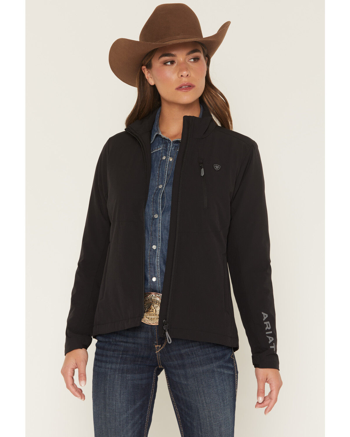 Image #1 - Ariat Women's Rion StretchShell Insulated Jacket, Black, hi-res