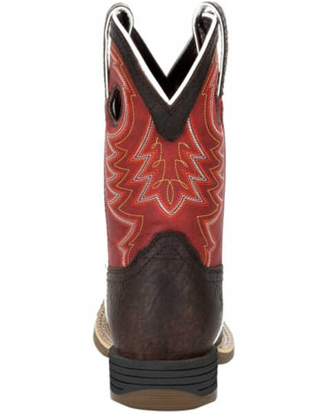 Image #4 - Durango Boys' Lil Rebel Pro Western Boots - Square Toe, Brown, hi-res