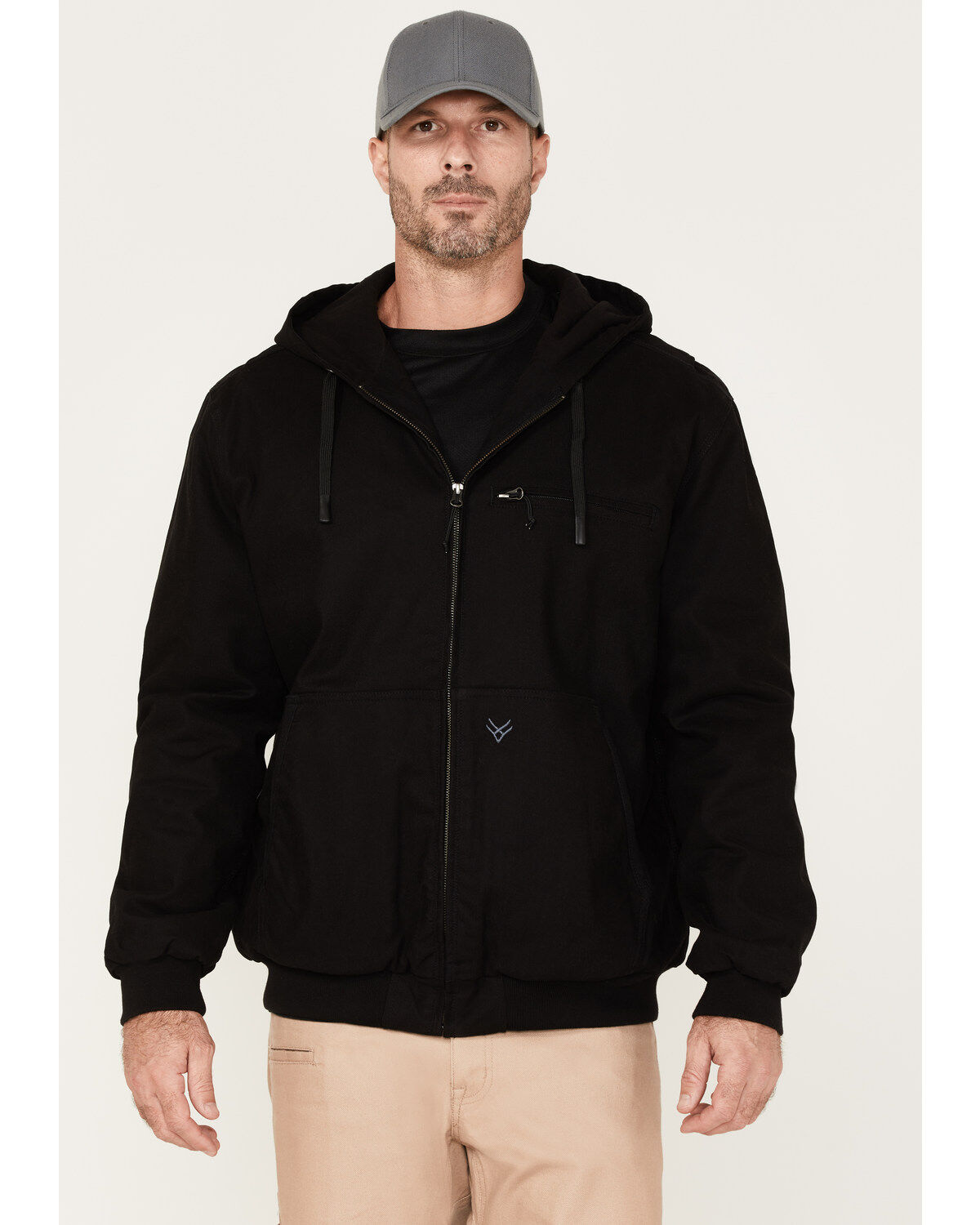 Image #1 - Hawx Men's Pro Hooded Bomber Jacket, Black, hi-res