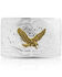 Image #1 - Montana Silversmiths Iconic Western Eagle Filigree Belt Buckle, Silver, hi-res