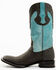 Image #3 - Ferrini Men's Genuine French Calf Western Boots - Broad Square Toe, Chocolate, hi-res