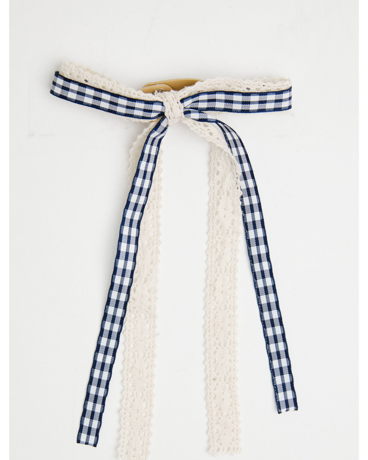 Image #3 - Shyanne Women's Gingham Lace Boot Bow, Blue, hi-res