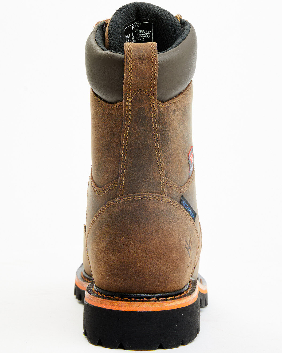 Image #5 - Hawx Men's 8" Insulated Lace-Up Waterproof Work Boots - Composite Toe, Brown, hi-res