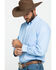 Image #3 - Ariat Men's Wrinkle Free Solid Long Sleeve Button Down Western Shirt, Light Blue, hi-res