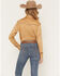 Image #4 - Cowgirl Hardware Women's Faux Suede Long Sleeve Snap Stretch Western Shirt, , hi-res